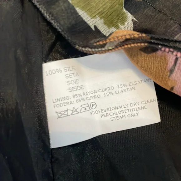 NWOT Missoni Italy 100% Silk Layered Ruffle Floral Watercolor Skirt 40 US 4 - Picture 7 of 7